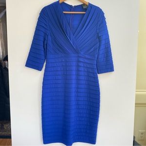 Adrianna Papell Cobalt Blue Bandage dress. Size 8.